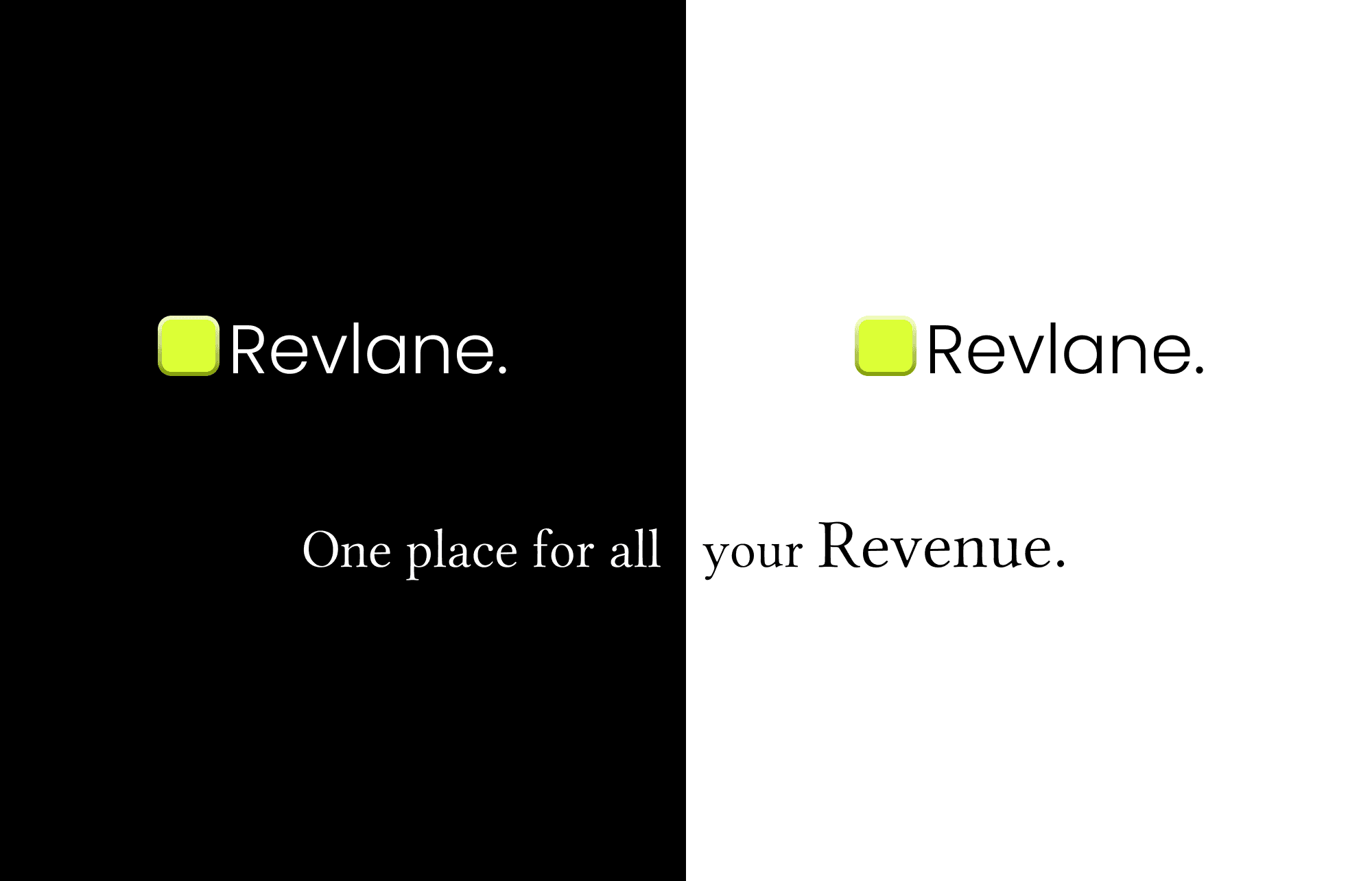 RevLane split-tone brand mark